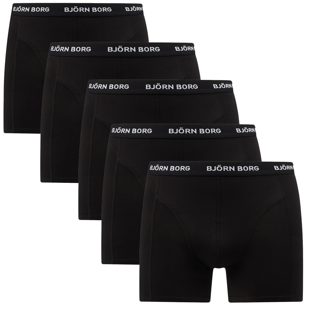 Bjorn Borg boxershorts 5-pack cotton stretch zwart afbeelding